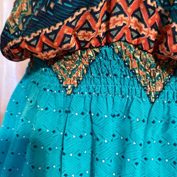 Bright colorful Womens sundress size S - Picture 6 of 10